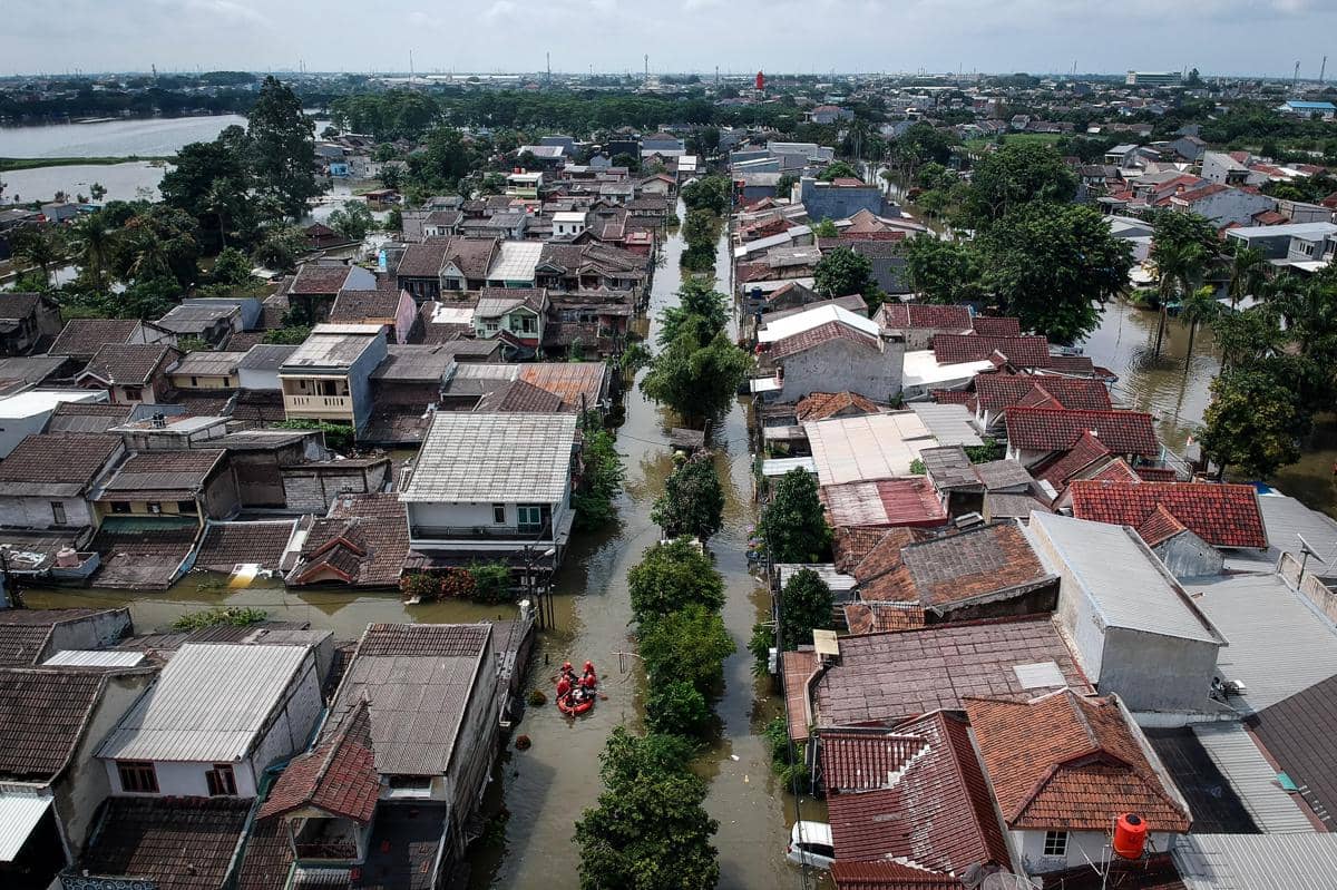 Sejumlah wilayah di Kota Tangerang dilanda banjir pada 8 Maret 2026 