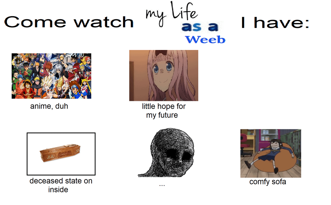 meme anime tentang sofa