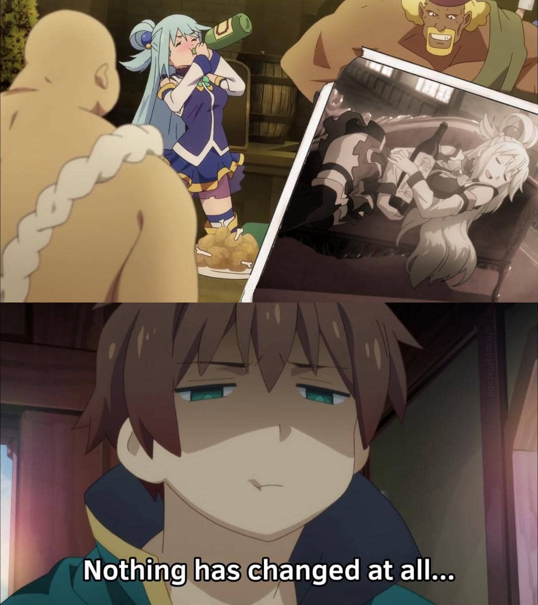 meme anime tentang kebiasaan buruk