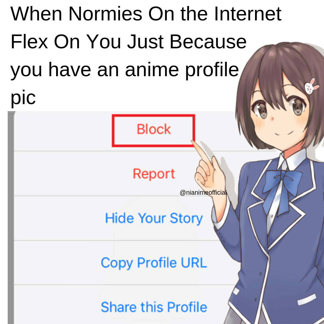 meme anime tentang kebiasaan buruk