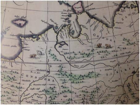 Ilustrasi peta Siberia