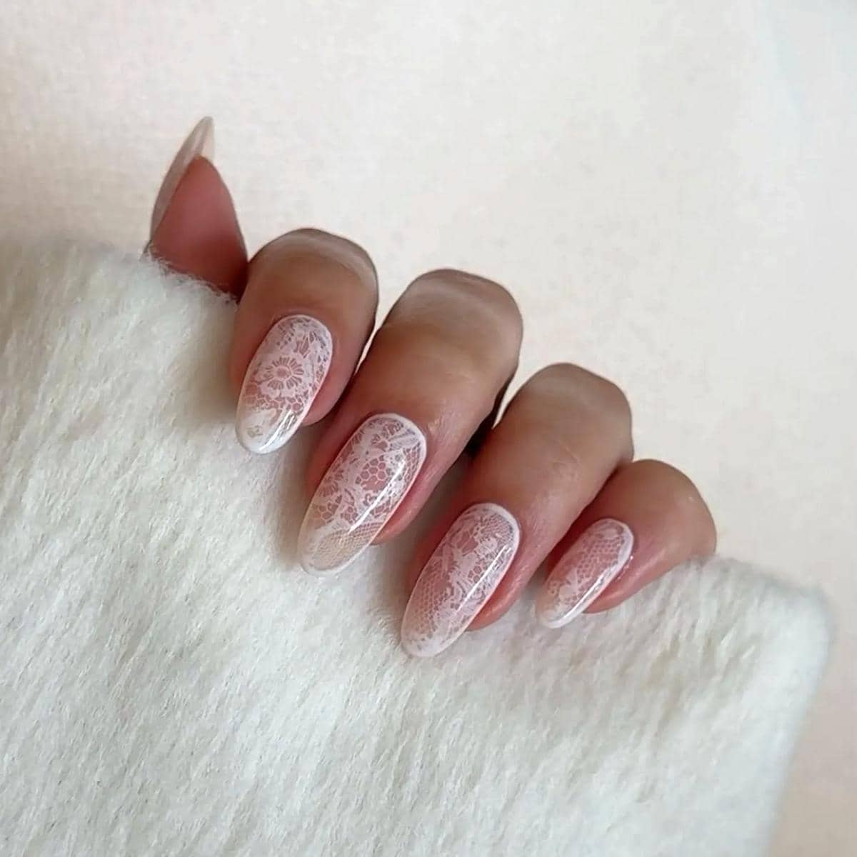 Inspirasi lace nails