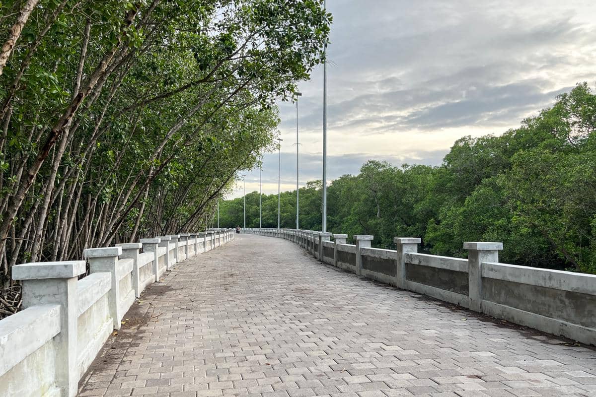 jalan masuk pantai yang bisa untuk jogging (dok.pribadi/Natalia Indah)