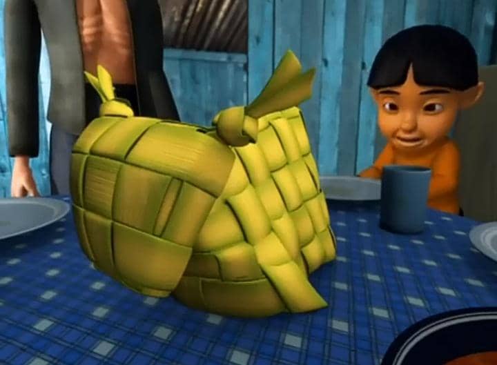 ketupat lembu buatan Tok Dalang