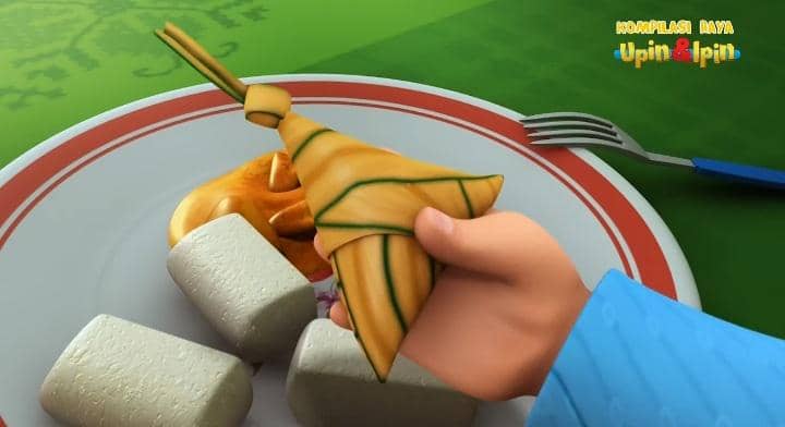 ketupat palas dalam animasi Upin & Ipin.