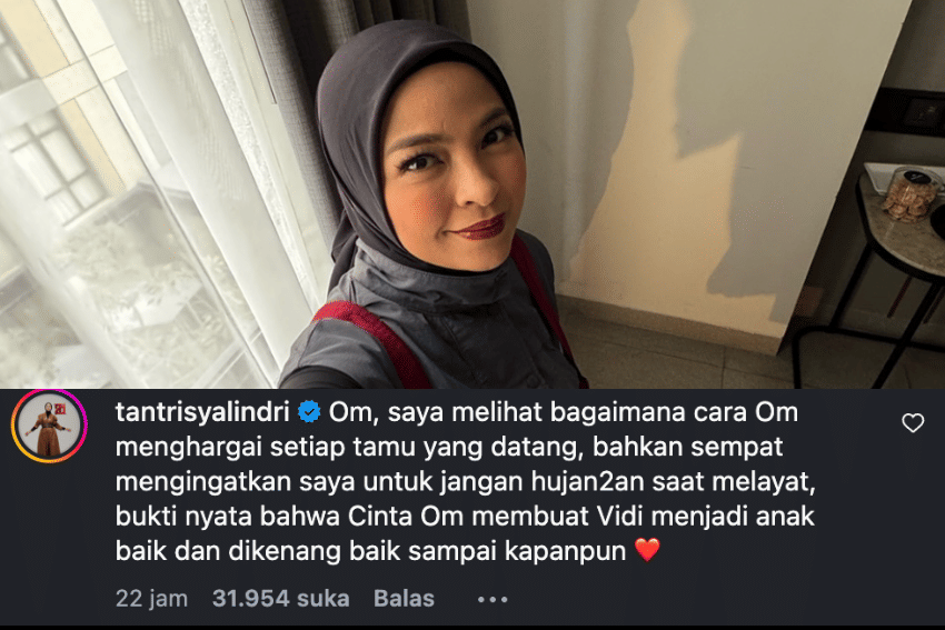 Tantri KOTAK soal keluarga Vidi Aldiano