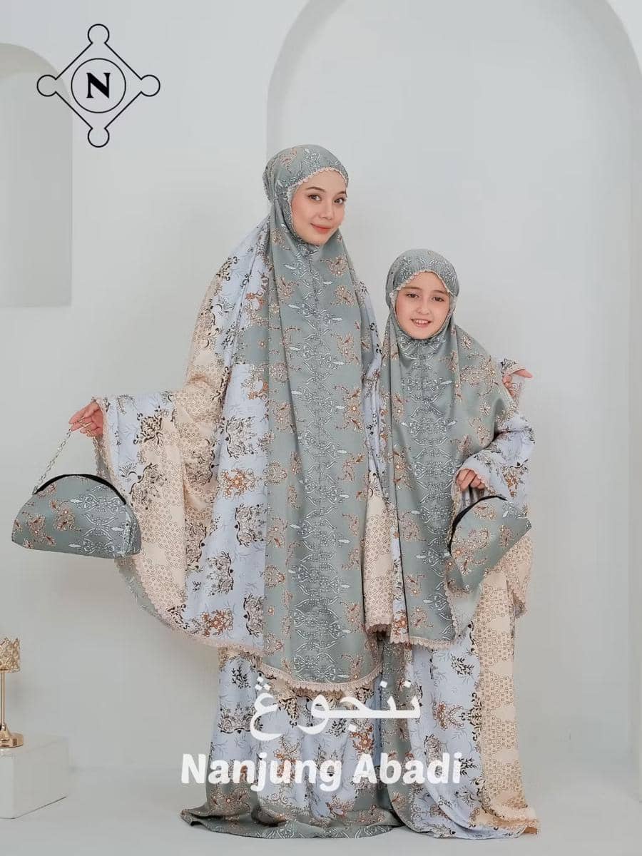 Mukena couple ibu dan anak