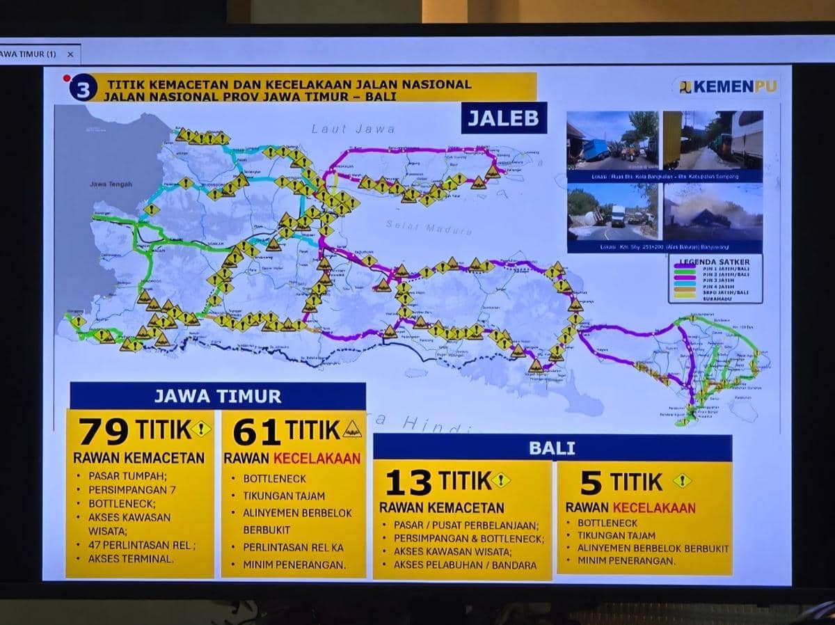 Daftar 79 Titik Rawan Kemacetan Jatim saat Mudik Lebaran 2026