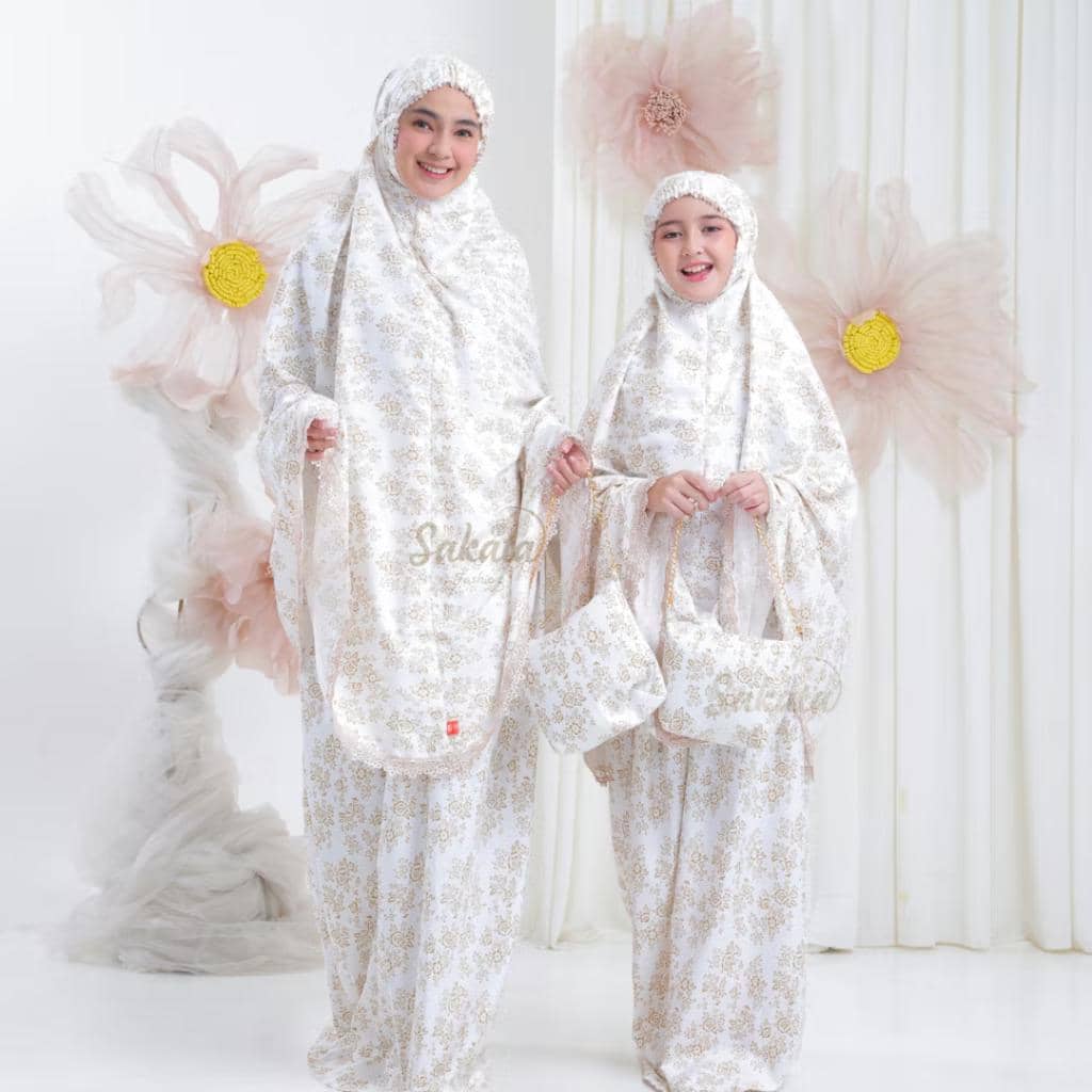 Mukena couple ibu dan anak