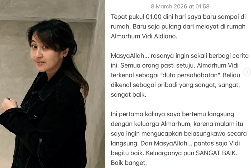 Chua KOTAK soal keluarga Vidi Aldiano