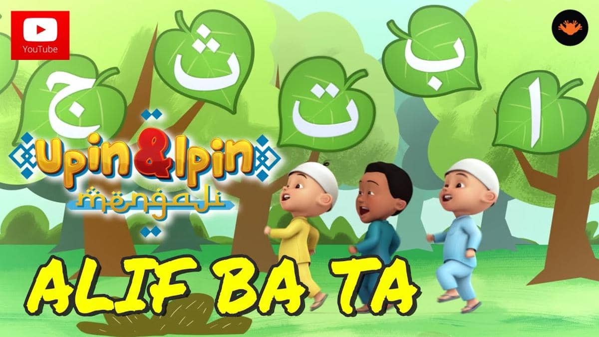 thumbnail video "Upin & Ipin Mengaji – Alif Ba Ta"