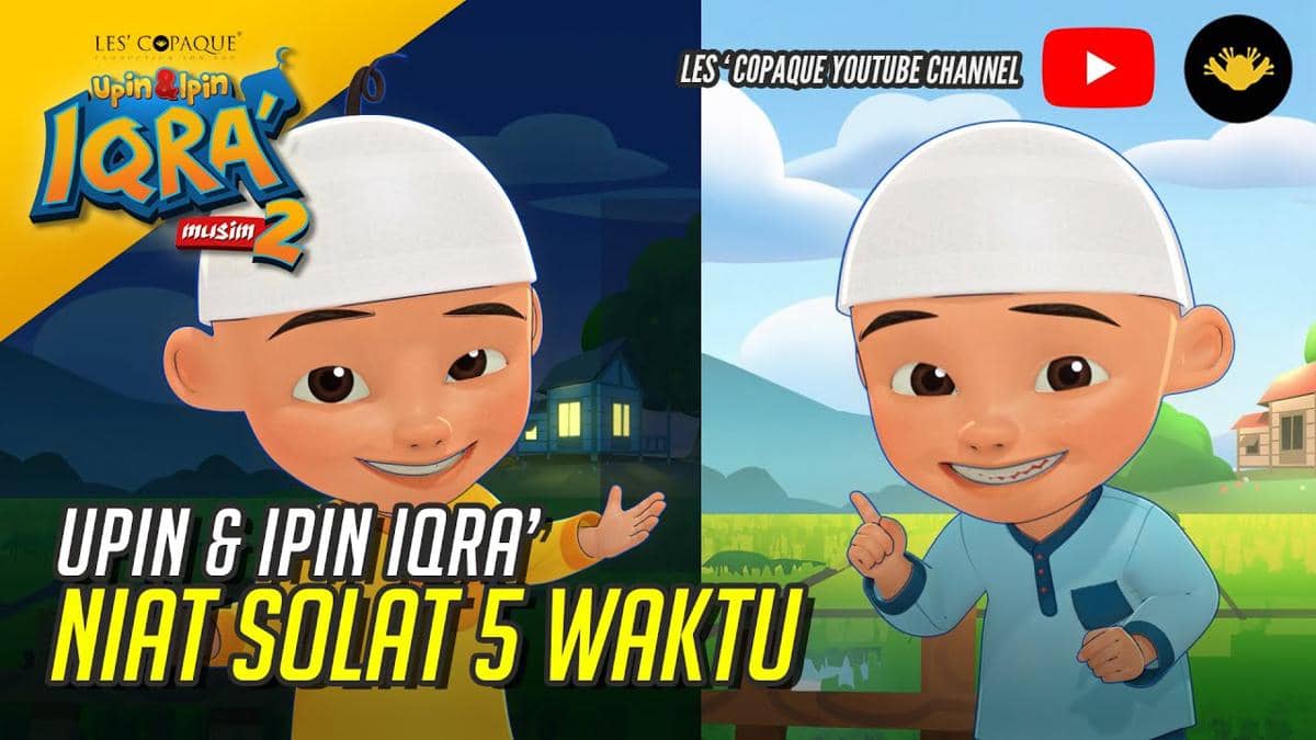 thumbnail video "Upin & Ipin Iqra' - Niat Solat 5 Waktu"