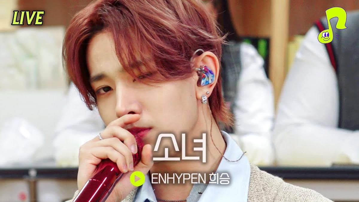 cuplikan Heeseung di cover lagu "A Little Girl"