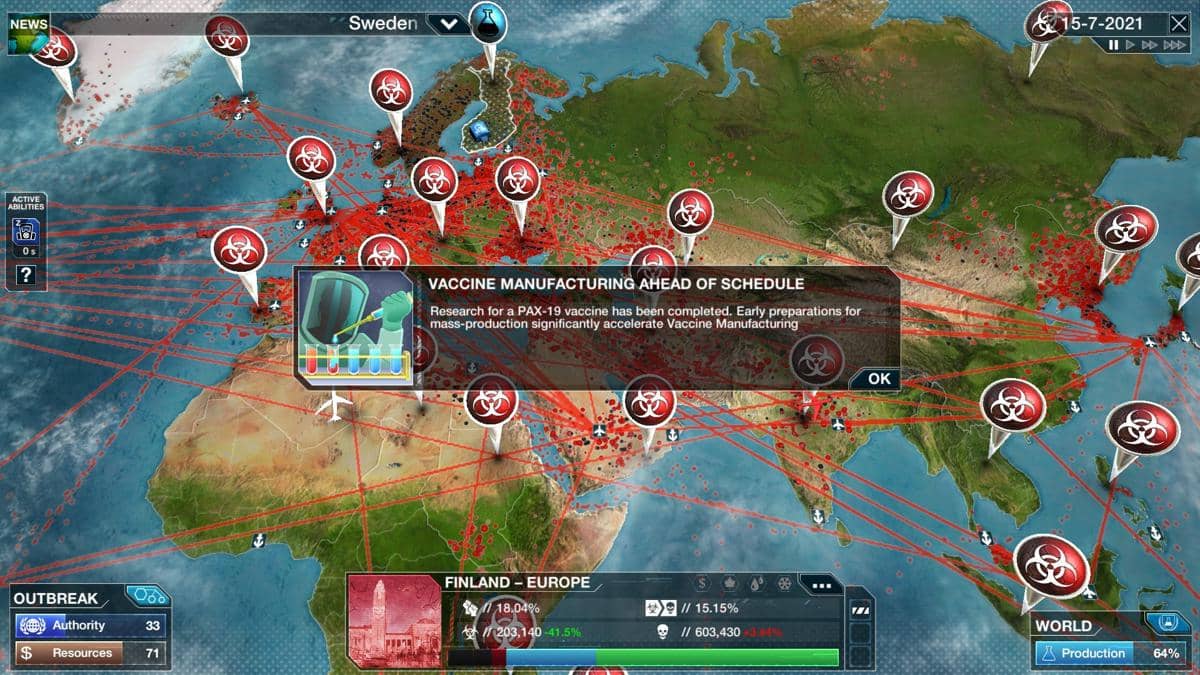 gameplay Plague Inc. 