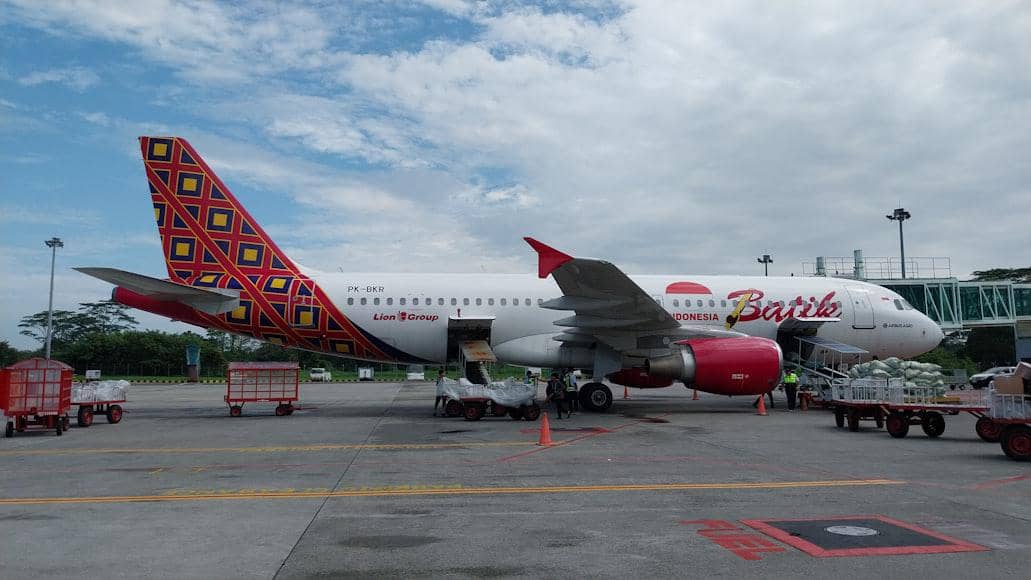 potret pesawat Batik Air