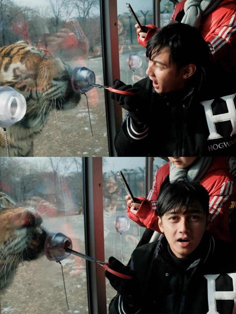 Keluarga Felicya Angelista jalan-jalan di Kota Harbin