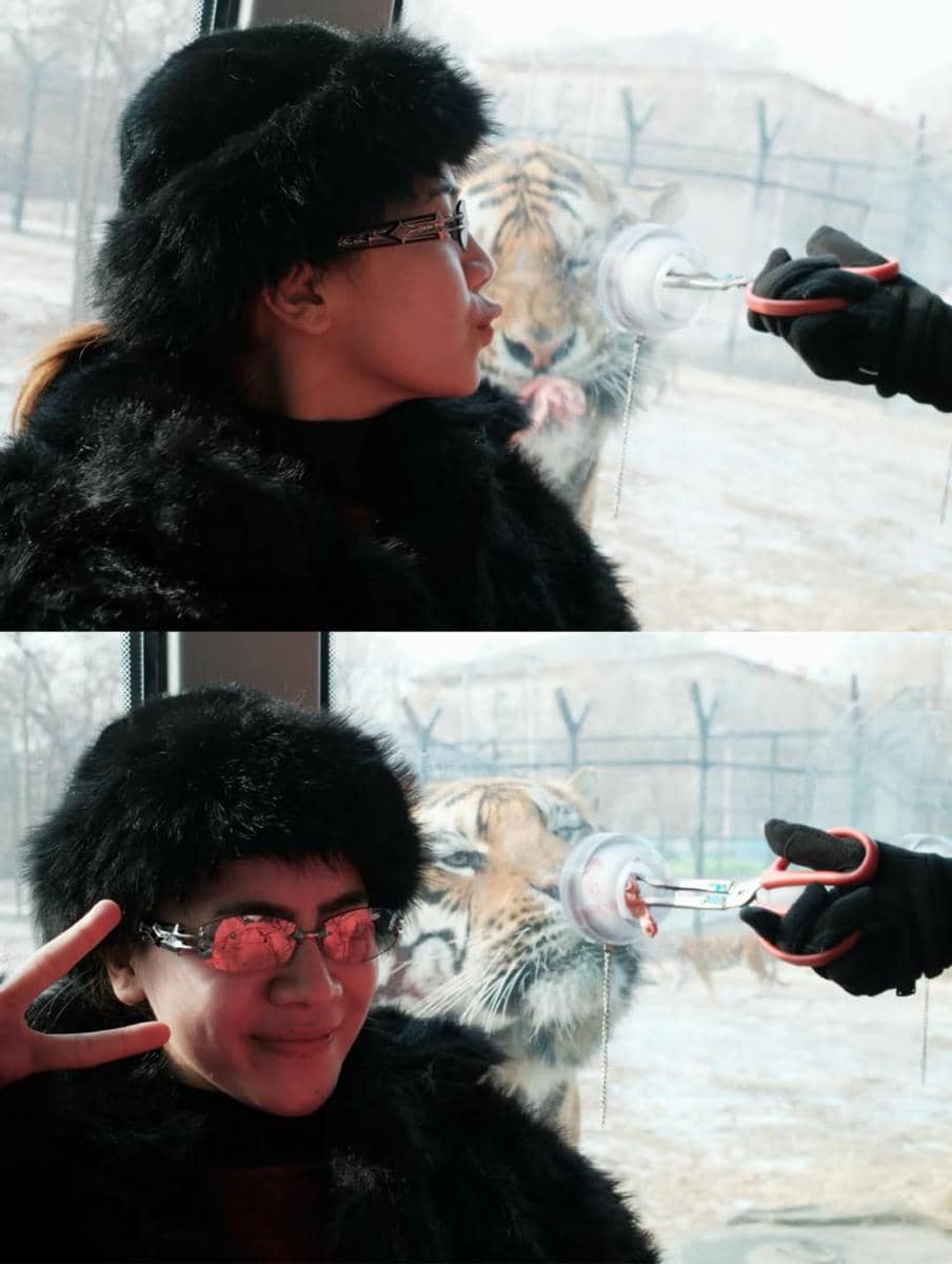 Keluarga Felicya Angelista jalan-jalan di Kota Harbin