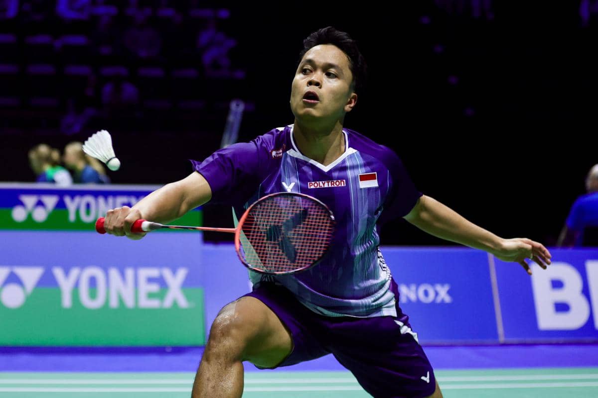 Tunggal putra Indonesia, Anthony Sinisuka Ginting di kualifikasi Swiss Open 2026