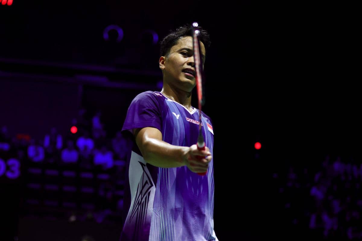 Tunggal putra Indonesia, Anthony Sinisuka Ginting di kualifikasi Swiss Open 2026