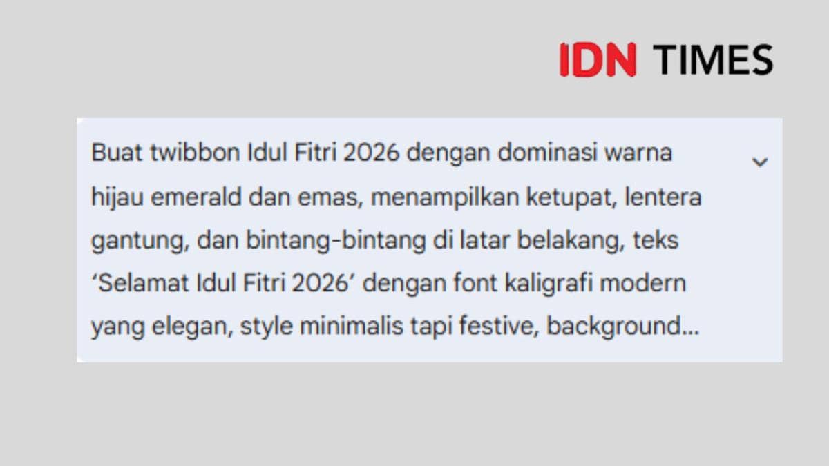 Prompt AI desain twibbon Idul Fitri 2026