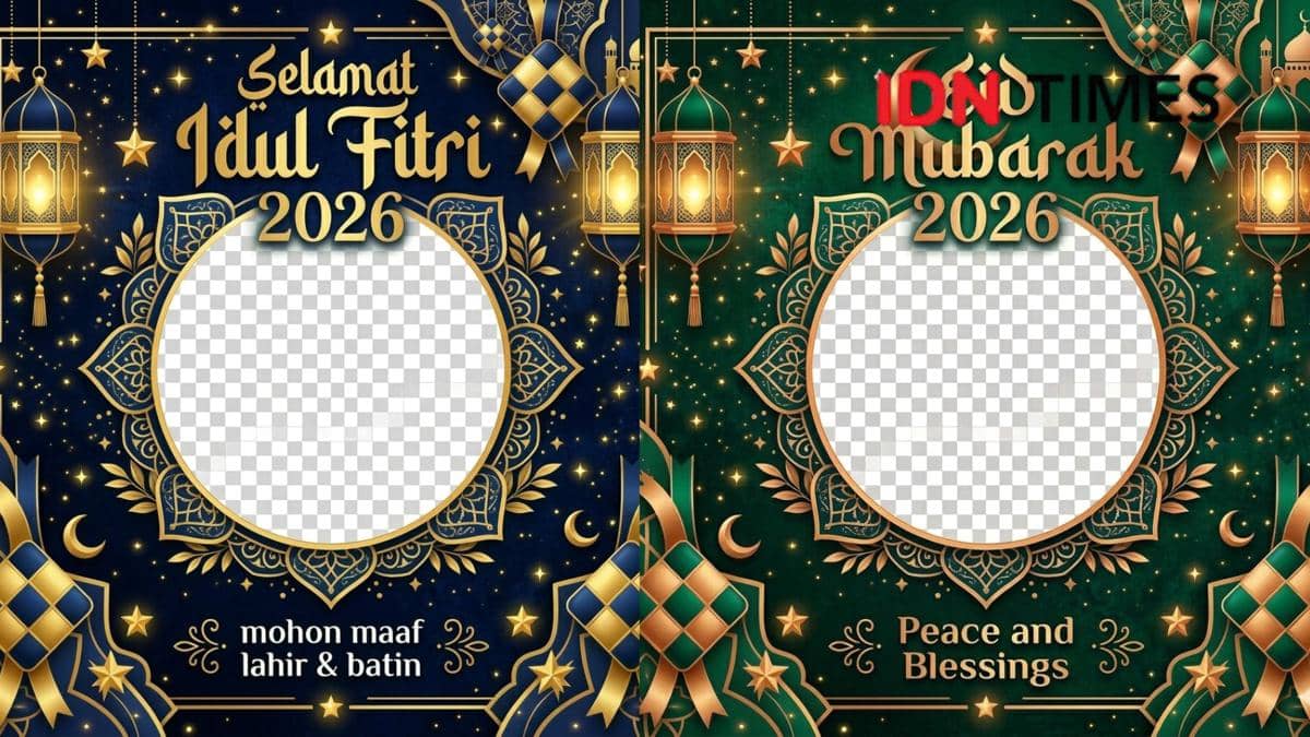 30 Prompt AI Desain Twibbon Idul Fitri 2026, Tinggal Input Foto