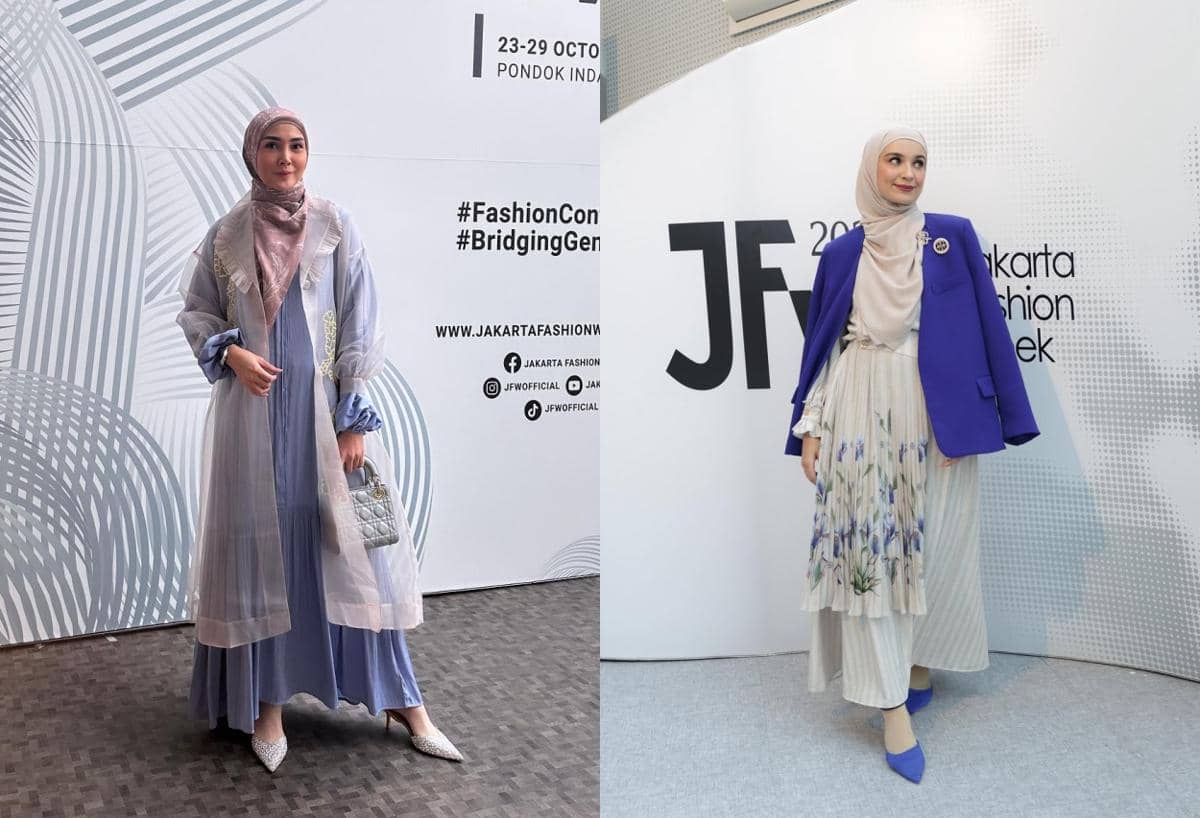 7 Adu Gaya Fenita Arie Vs. Shireen Sungkar, Referensi Modest Style!
