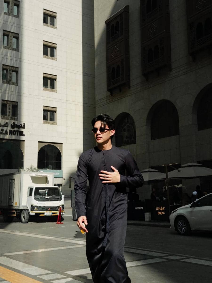 ilustrasi outfit lebaran pria