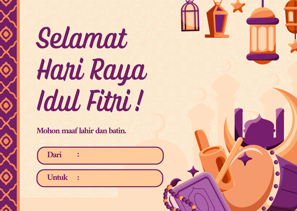 Kartu Ucapan Hampers Idul Fitri 2026