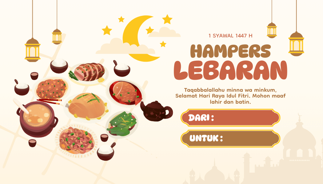 Kartu Ucapan Hampers Idul Fitri 2026