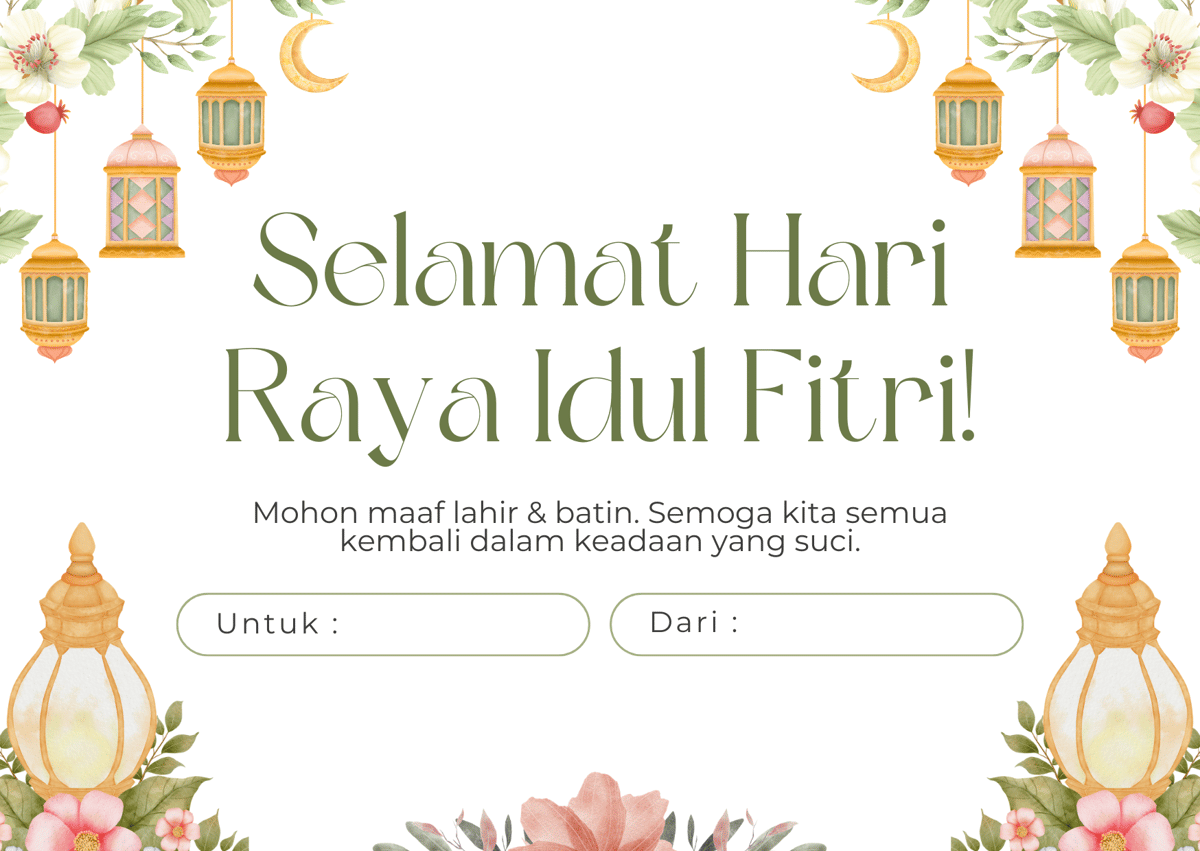 Kartu Ucapan Hampers Idul Fitri 2026