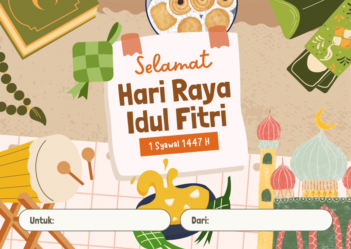 Kartu Ucapan Hampers Idul Fitri 2026