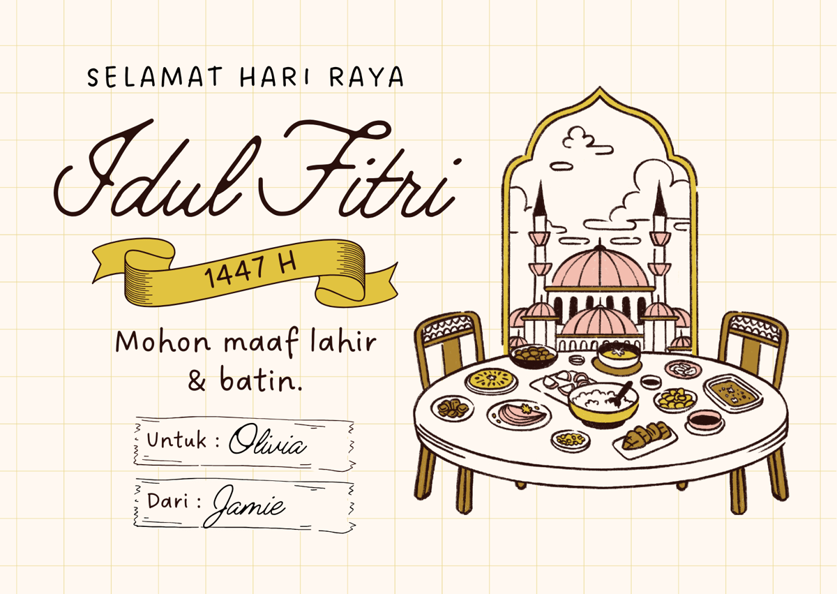 Kartu Ucapan Hampers Idul Fitri 2026