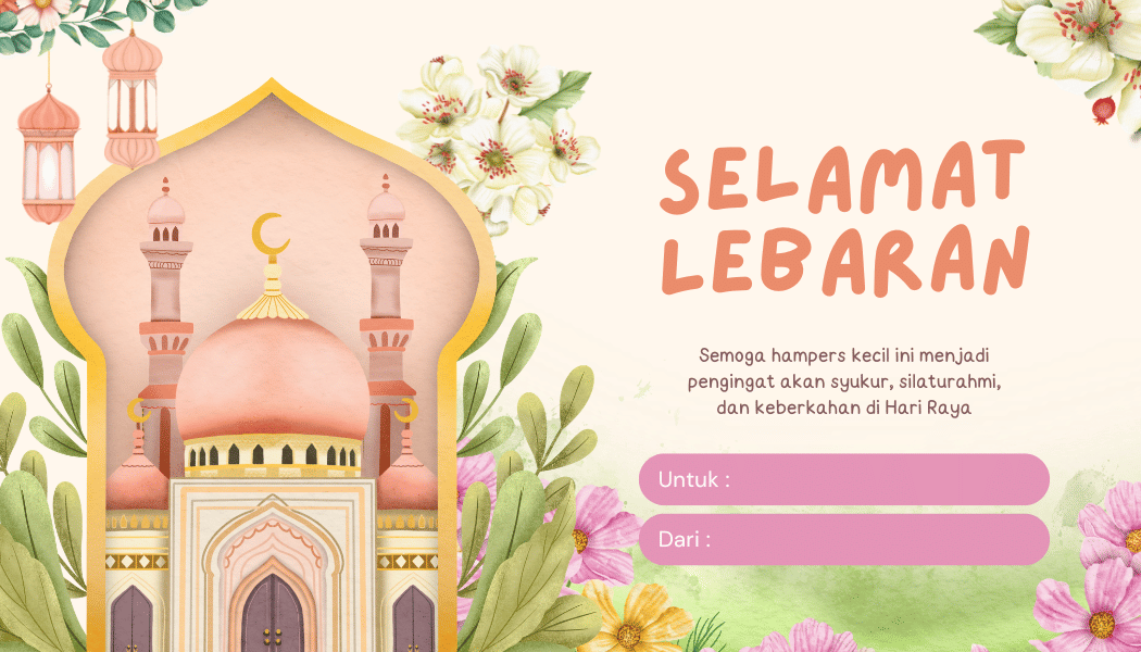 Kartu Ucapan Hampers Idul Fitri 2026