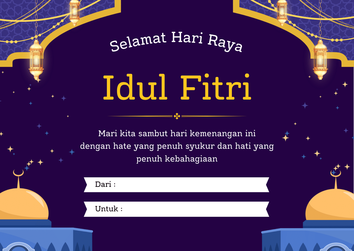 Kartu Ucapan Hampers Idul Fitri 2026