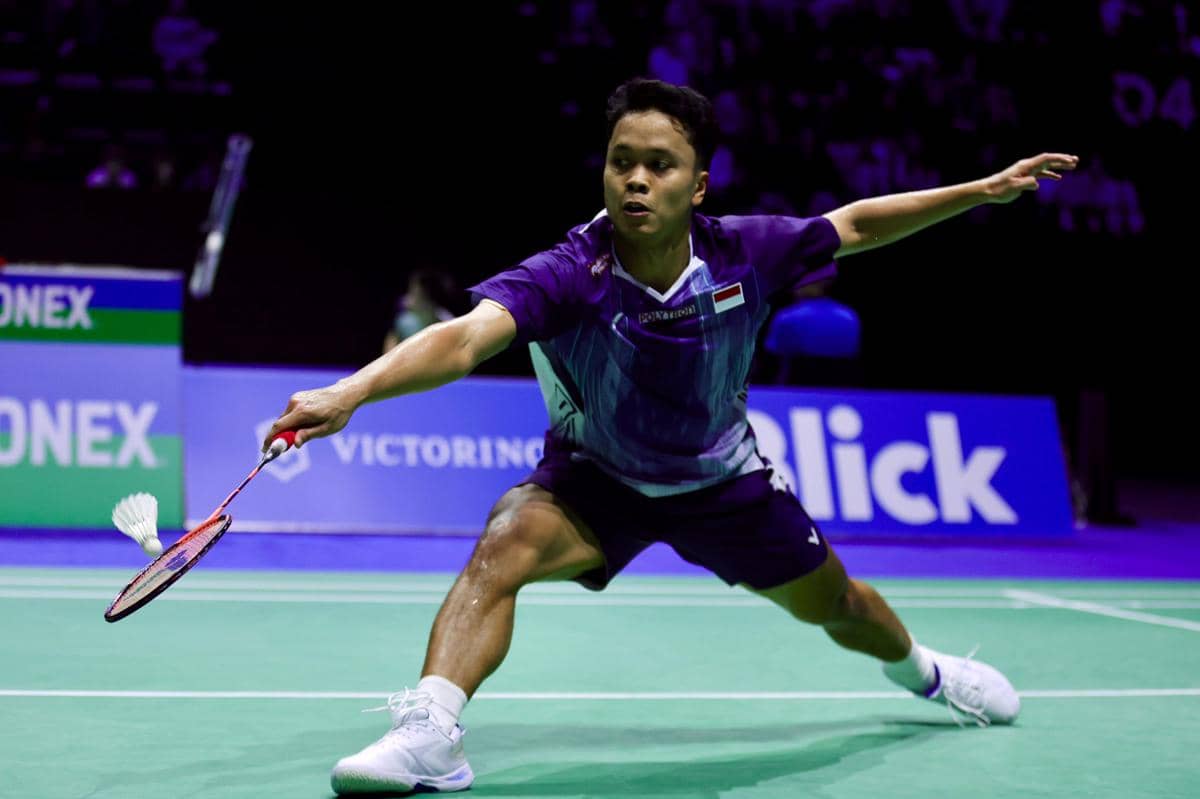 Tunggal putra Indonesia, Anthony Sinisuka Ginting di kualifikasi Swiss Open 2026