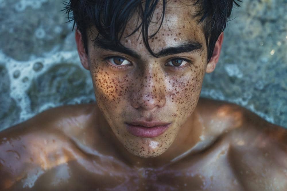 ilustrasi muka komedo