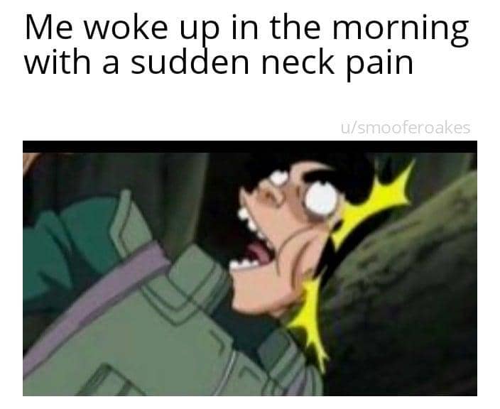 meme Naruto tentang leher