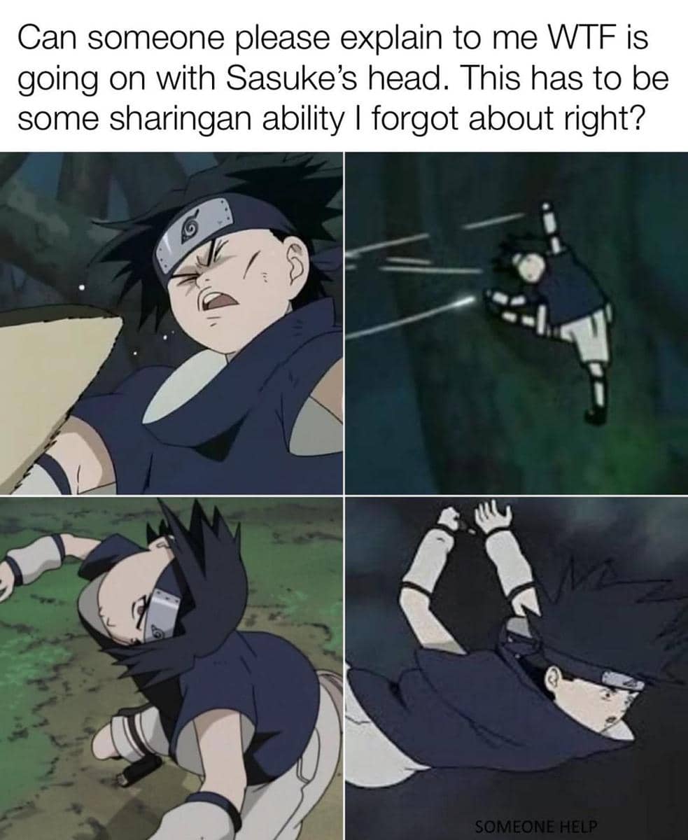 meme Naruto tentang leher