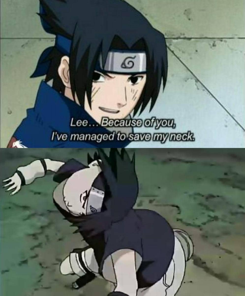 meme Naruto tentang leher