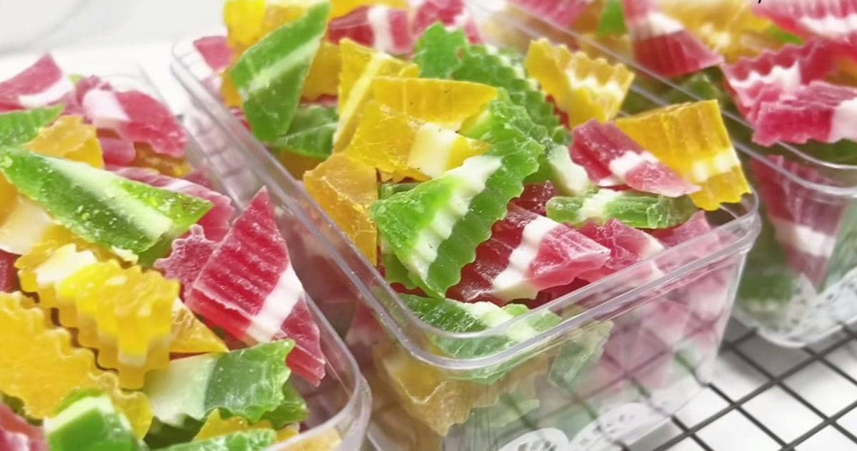 Resep Permen Jelly Agar-agar, Cocok Jadi Isian Hampers!