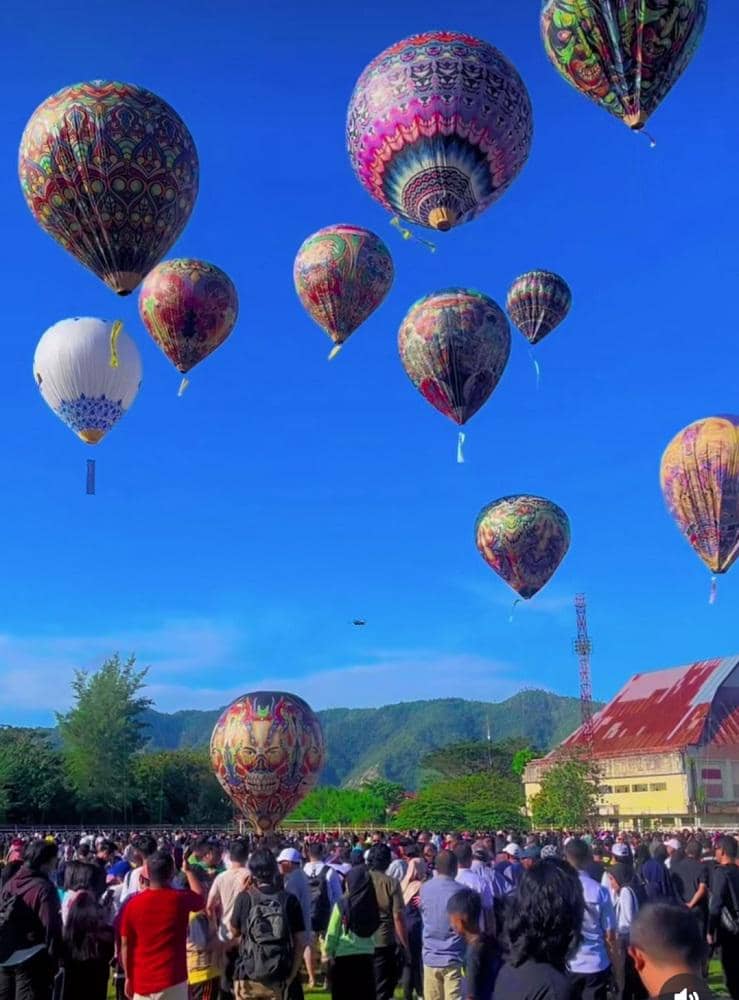 potret Festival Balon Udara Wonosobo
