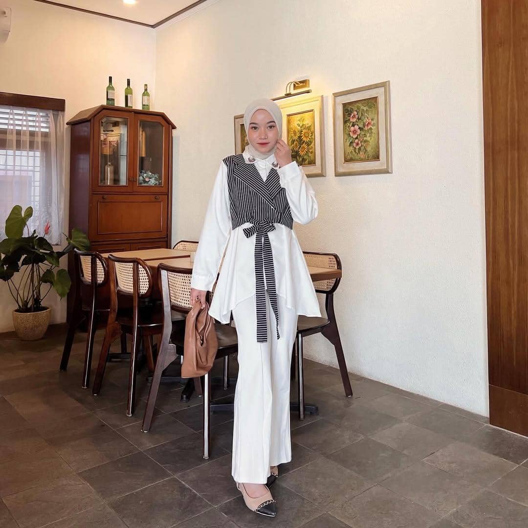 OOTD Hijab ke Kantor ala Melvin Maylani