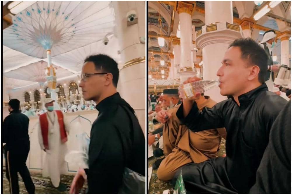 10 Momen Hamish Daud Buka Puasa di Raudhah, Masjid Nabawi