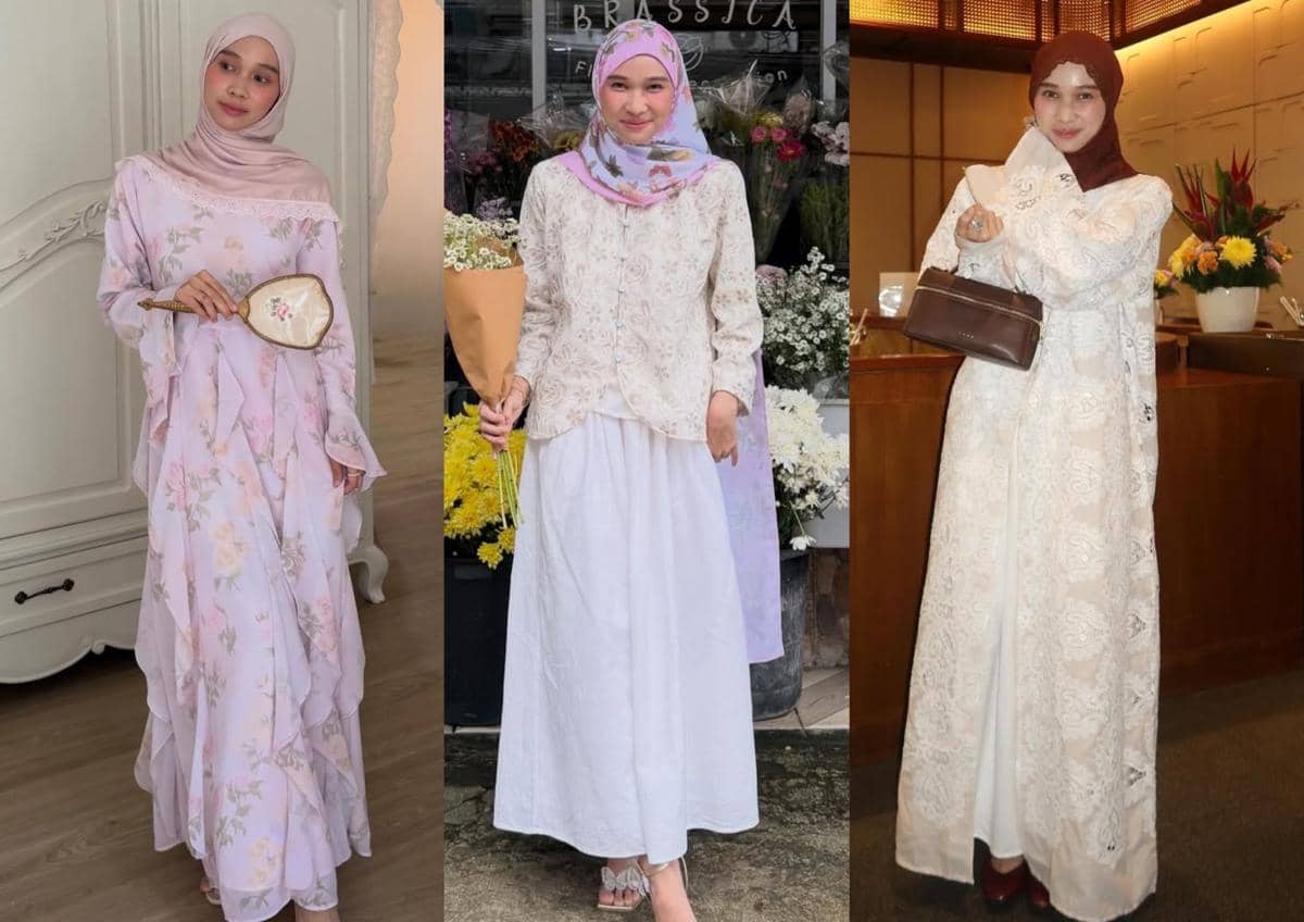 8 Inspirasi OOTD Girly Hijab buat Bukber ala Astri Ratnasari, Anggun!