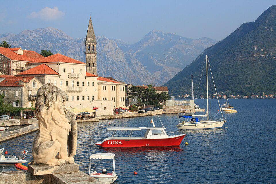 Kota Perast di Montenegro