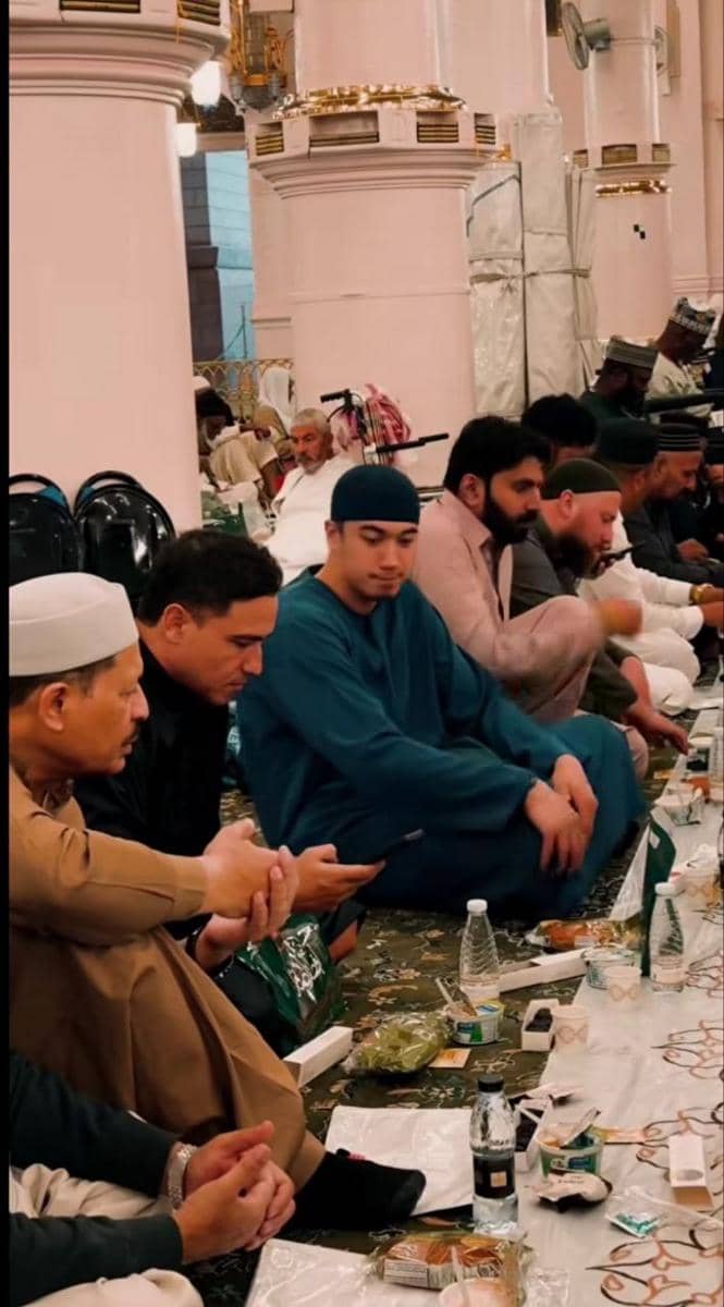 Hamish Daud saat buka bersama di Raudhah.