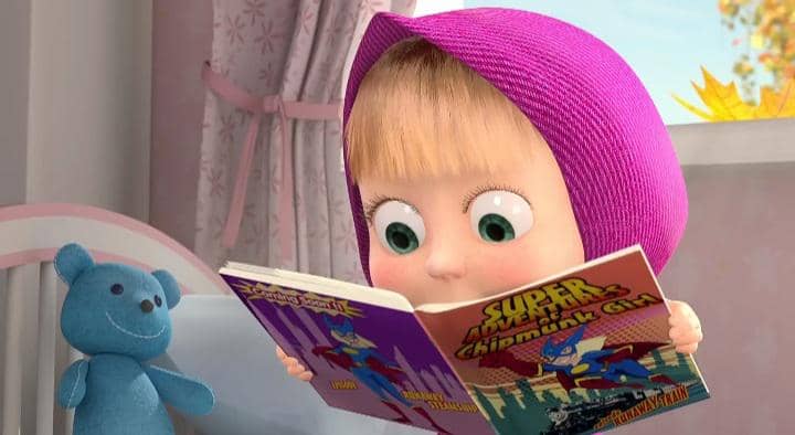 cuplikan Masha and The Bear episode Self-made Hero