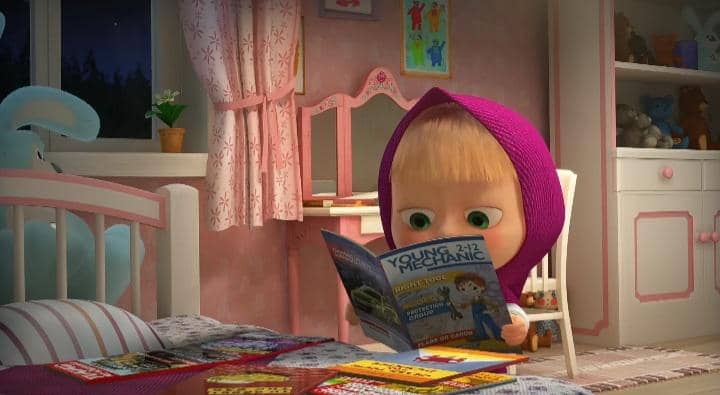 cuplikan Masha and The Bear episode Driving Lessons