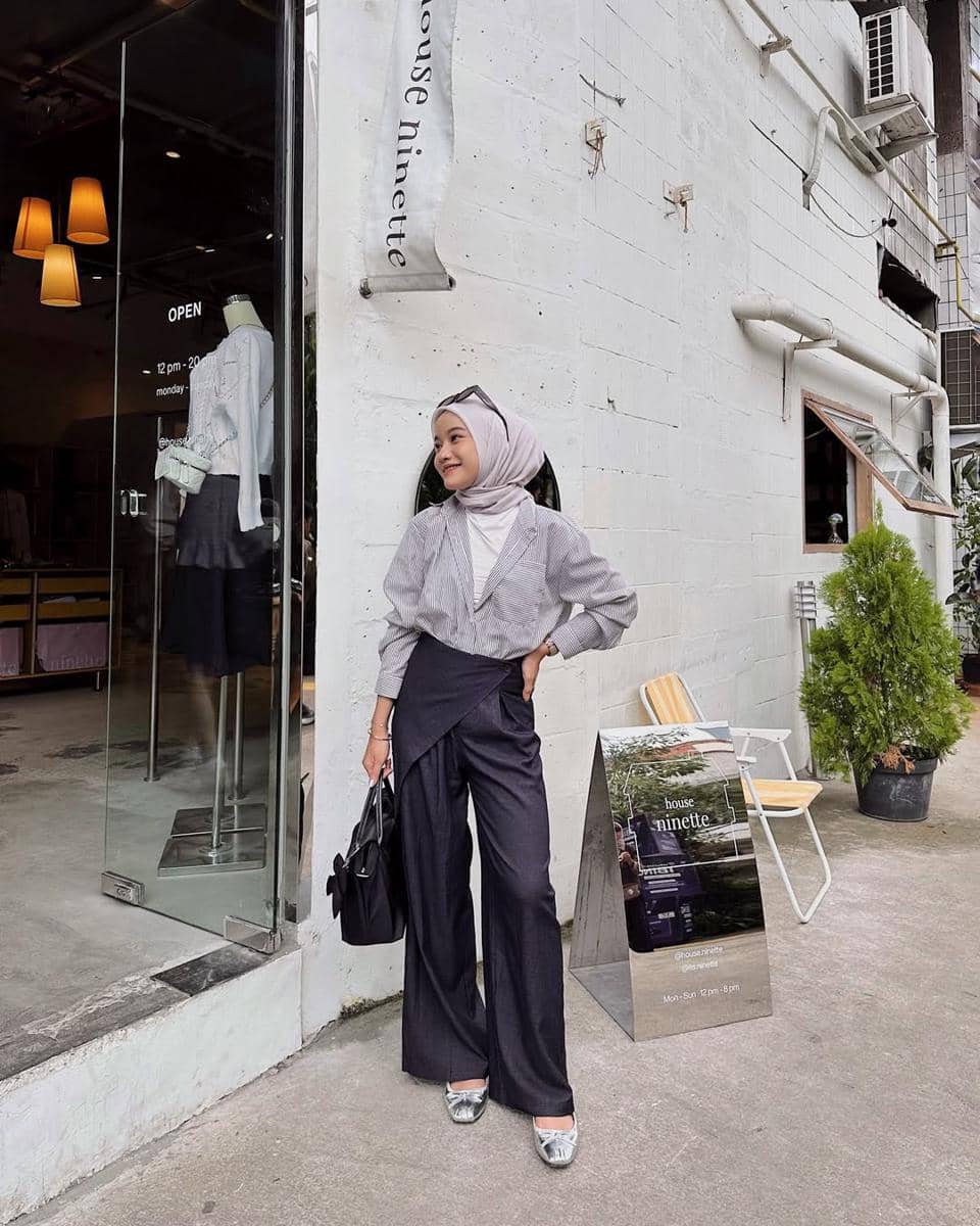 OOTD Hijab ke Kantor ala Melvin Maylani
