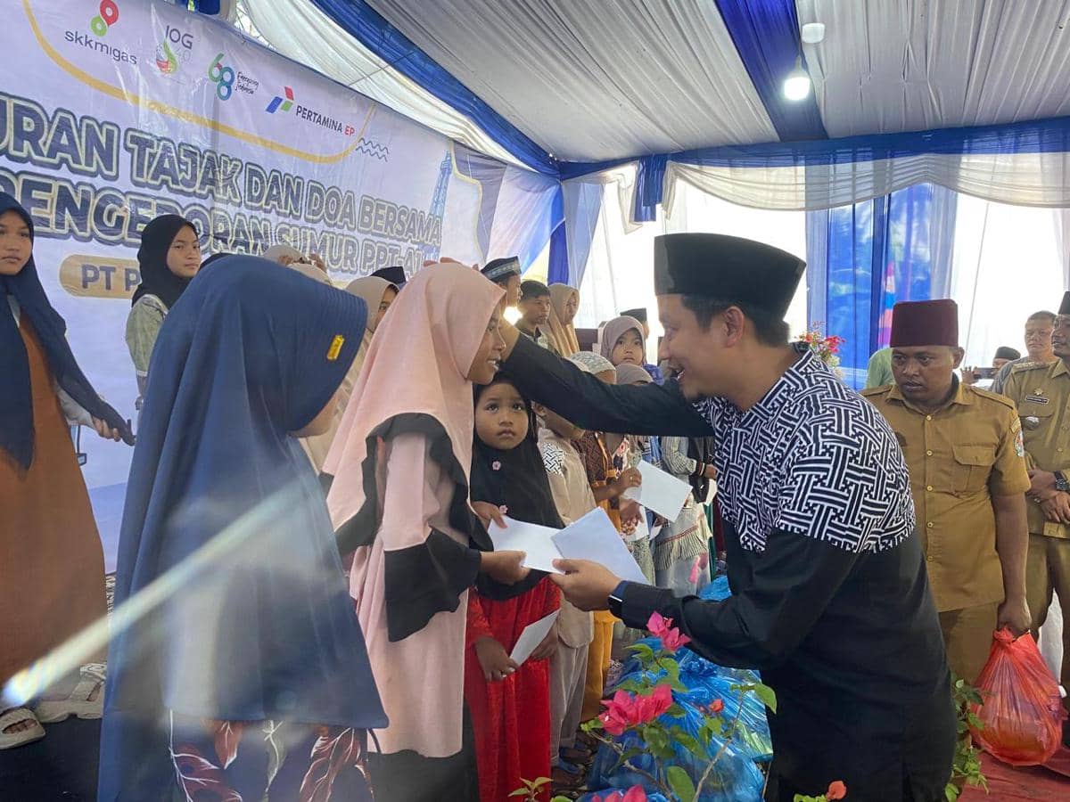 Pertamina EP Pangkalan Susu Gelar Syukuran bersama Anak Yatim